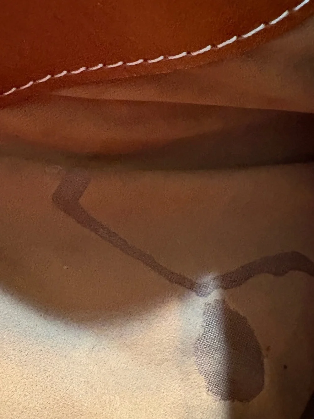 Women's Leather Shoulder Tote in Saddle/Tan - Unbranded
